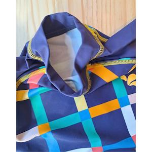 Muddy Puddles: SECONDS - UV Protective Rash Vest Multi Check (4 - 5 Years)