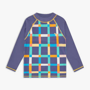 UV Protective Rash Vest Multi Check