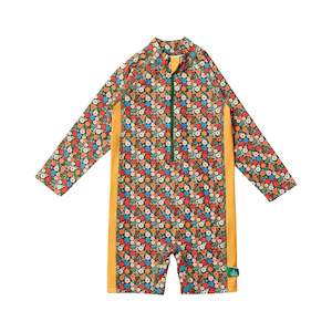 Vintage Flowers Upf 50 Recycled Sunsafe Sunsuit