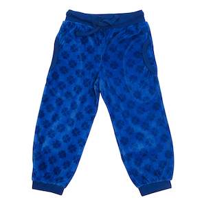 Under 3s: Clover Blue Velour Trousers