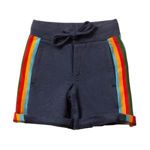 Navy Rainbow Comfy Jogger Shorts