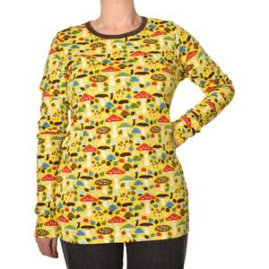 Mushrooms Yellow Women's Long Sleeved Top