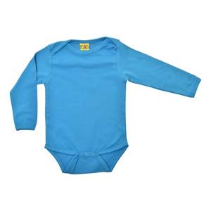 Size 68 4 6 Months: Dresden Blue Long Sleeve Body Top