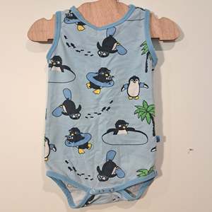 RE-Loved - Småfolk Penguins Sleeveless Body Top (9 Months)