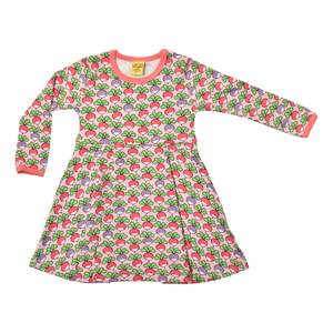 Multi Radish Pink Long Sleeved Skater Dress