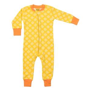 Size 158 13 Years: Clover Dandelion Yellow Zip Suit