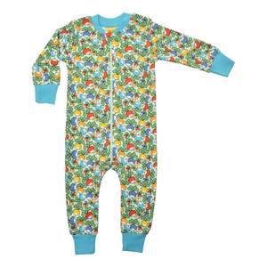 Jumbled Radish Blue Zip Suit