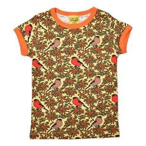 Bullfinch Yellow Cream Short Sleeved Top