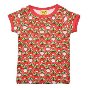 Multi Radish Rouge Red Short Sleeved Top
