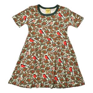 Bullfinch Honeydew Blue Short Sleeved Skater Dress