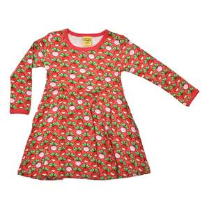 Multi Radish Rouge Red Long Sleeved Skater Dress
