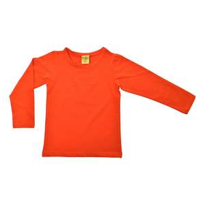 Orange Red Long Sleeved Top