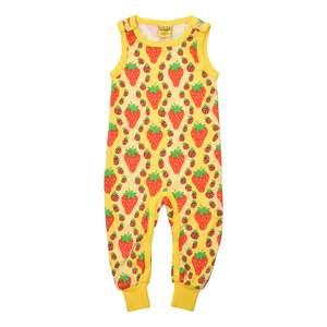 Strawberries Yellow Dungarees