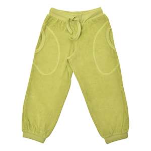 Chartreuse Green Terry Trousers