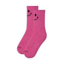 Products: SMILE SOCK - HOT PINK