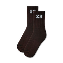 air: JORDAN 23 SOCKS - DARK MOCHA