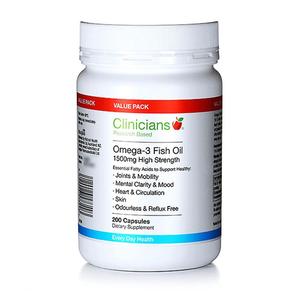 Clinicians Omega 3 1500mg 200 Capsules