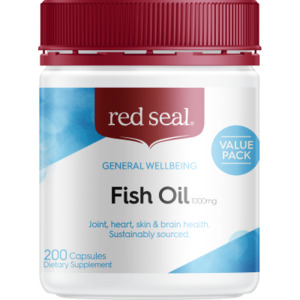 Red Seal Fish Oil 1000mg Capsules 200ea