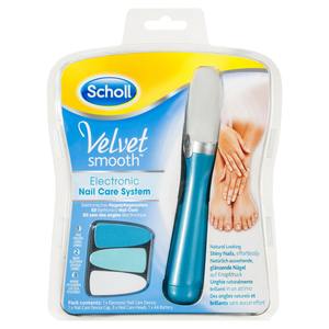 Scholl Velvet Smooth Electronic Nail Care System File Buff & Shine