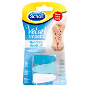 Scholl Velvet Smooth Nail Care Heads 3ea
