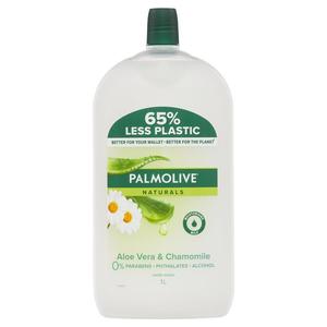 Sanitiser Disinfectant: palmolive naturals liquid hand wash soap aloe vera value refill 1l