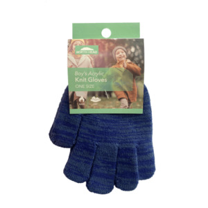 Masks Wipes Gloves: Stretto Boy's Acrylic Knit Gloves Assorted ea