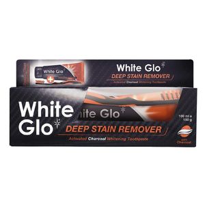 Oral Care: White Glo Charcoal Deep Stain Remover Whitening Toothpaste 150g