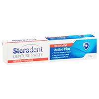 Oral Care: steradent denture cleaning paste fresh mint 115g