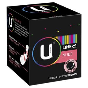 Feminine Hygiene: u by kotex liners nude 30 pack
