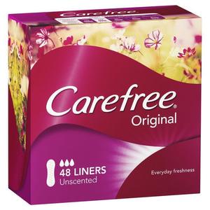 Feminine Hygiene: carefree original liners unscented 48 pack