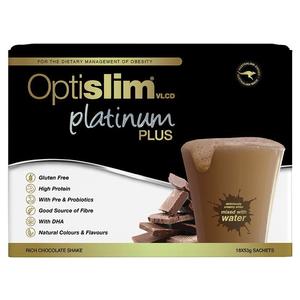 Optislim VLCD Platinum Plus Meal Replacement Shake Chocolate 18 x 53g