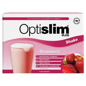 Optifast: Optislim VLCD Shake Strawberry Sachets 21x40g