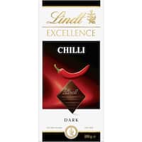 lindt excellence chocolate block dark chilli 100g