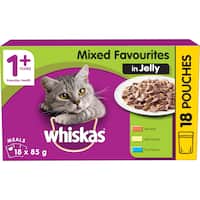 Whiskas Cat Food Collection: whiskas wet cat food mixed favourites in jelly 18pk