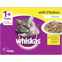 Whiskas Cat Food Collection: whiskas adult wet cat food with chicken in gravy 12pk