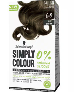 Hair Care: schwarzkopf simply color permanent hair colour light brown 6.0 1pk