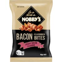 nobbys bacon bites 40g Short Dated (Best Before 12-04-2026)
