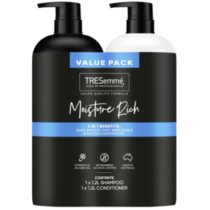 Hair Care: Tresemme Moisture Rich Shampoo (1.2L) & Conditioner (1.2L)