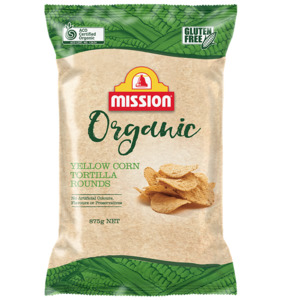 Mission Organic Tortilla Rounds 875g