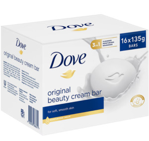 Dove Original Bar Soap 16 x 135g