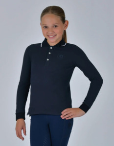 Dublin Kids Cotton Pique Long Sleeve Polo