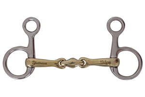 Platinum German Silver Hanging Snaffle with Lozenge