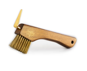 Stable Gear: Hairy Pony Copper Bristle Wooden Hoof Pick