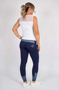 Bare Equestrian Adult Performance Tights - Navy Nomad