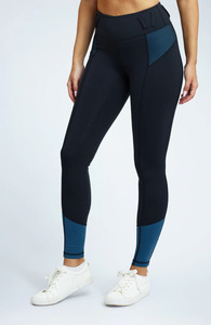 Bare Performance Adult Riding Tights - Teal Glamour
