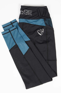 New Tack: Bare Equestrian Youth Performance Tights - Teal Glamour