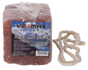 Horse Feed: Himalayan Salt Block On Rope