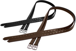 Stirrup Leathers Irons: Platinum 25mm Pre-Stretched Stirrup Leathers