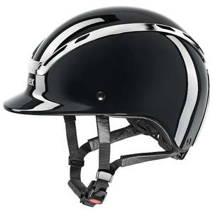 Horse Riding Helmets: Uvex Exxeed Shiny Chrome