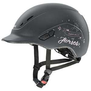 Horse Riding Helmets: Uvex Kidoxx Dekor - Happiness & Horses